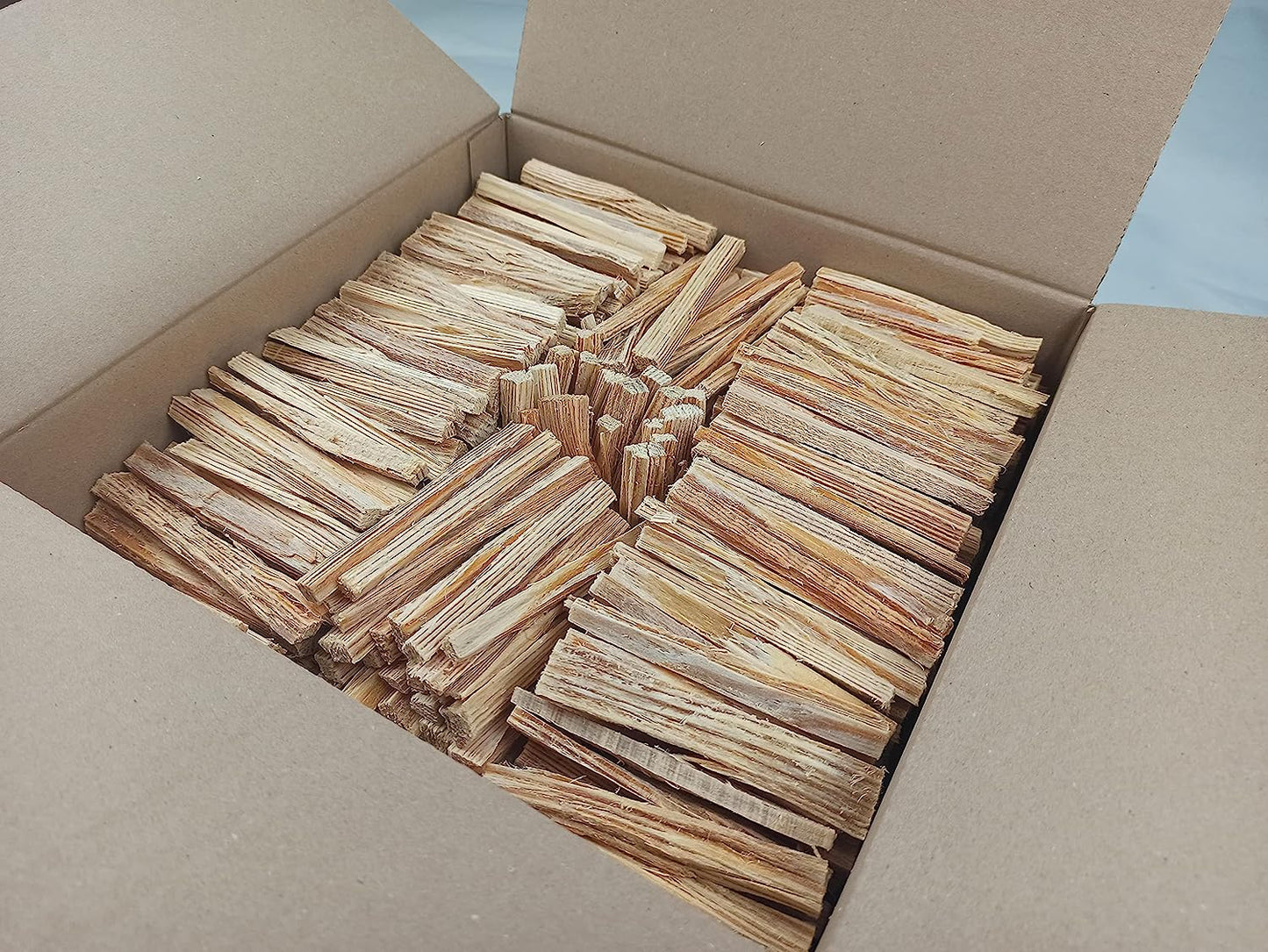 FEUERKAISER Kienspan Fatwood (ca. 500 Sticks, 4,5kg, Länge 10cm) natürlichster Bio Anzünder, Feueranzünder, Grillanzünder, Kaminanzünder, Ofenanzünder