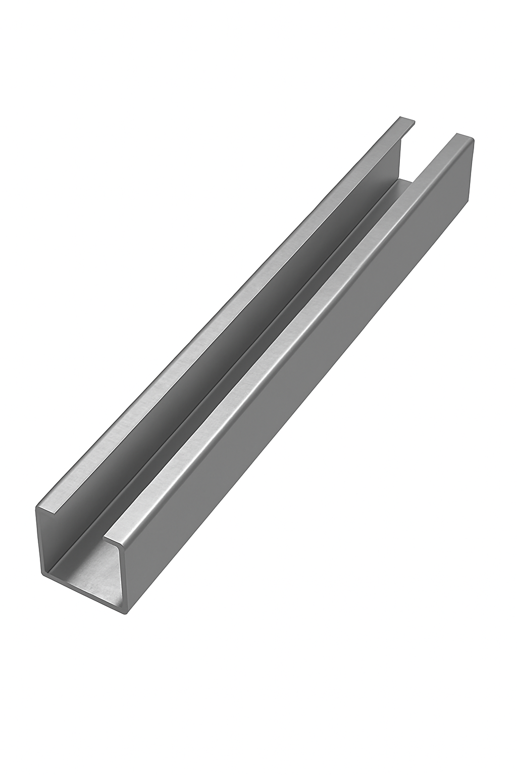 1x Stahl Laufschiene Einfassprofil Blechprofil C-Profil Balkonsäule 50x50x3mm 500-1200mm