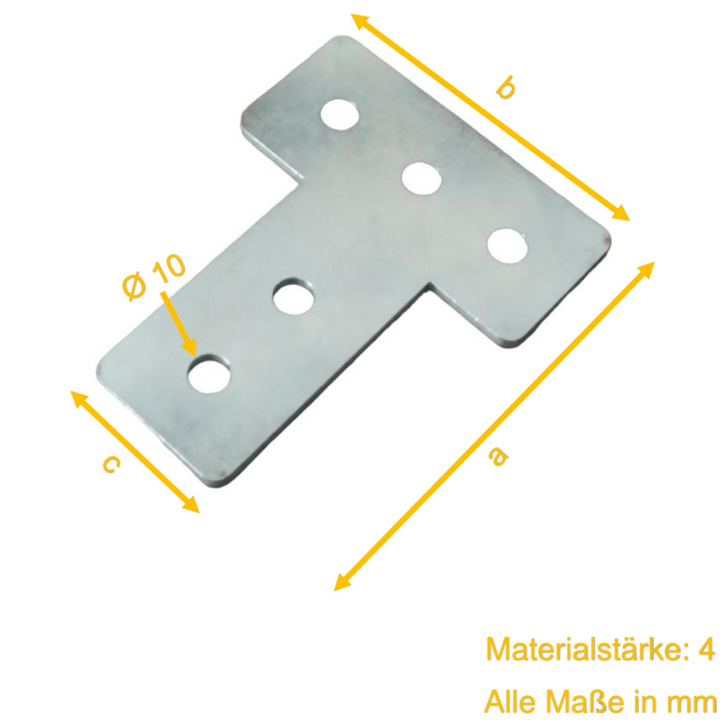 2x schwerlast Stahl verzinkt Winkelverbinder, Lochplatten Holzverbinder