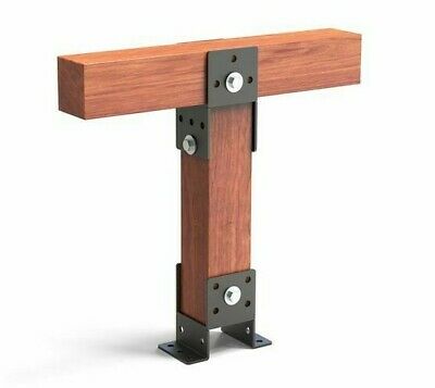 Extension de poutre en bois avec support de poteau de suspension de solive de 4 mm d'épaisseur