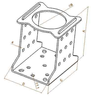 Supports de poteaux en bois rond robuste de 4 mm, connecteurs de balançoire, sabots de poutre, supports de poteaux
