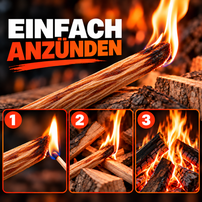 4,5 kg FEUERKAISER Kienspan mit ca. 350 Naturholz Anzündern