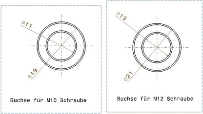 Schraube mit Distanz Abstandshülse Buchse, Scheibe, Mutter verzinkt