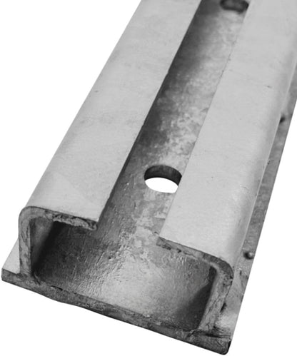 C Profil 50x30 mm Montage Laufschiene, geschweißt Stahl feuerverzinkt mit Bohrung