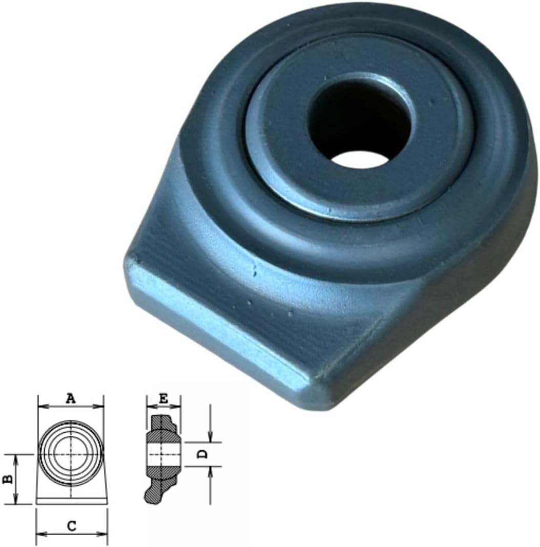 2x Unterlenker Anschweißenden – Anschweißauge aus Warmschmiedestahl für Traktoren