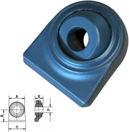 2x Unterlenker Anschweißenden – Anschweißauge aus Warmschmiedestahl für Traktoren
