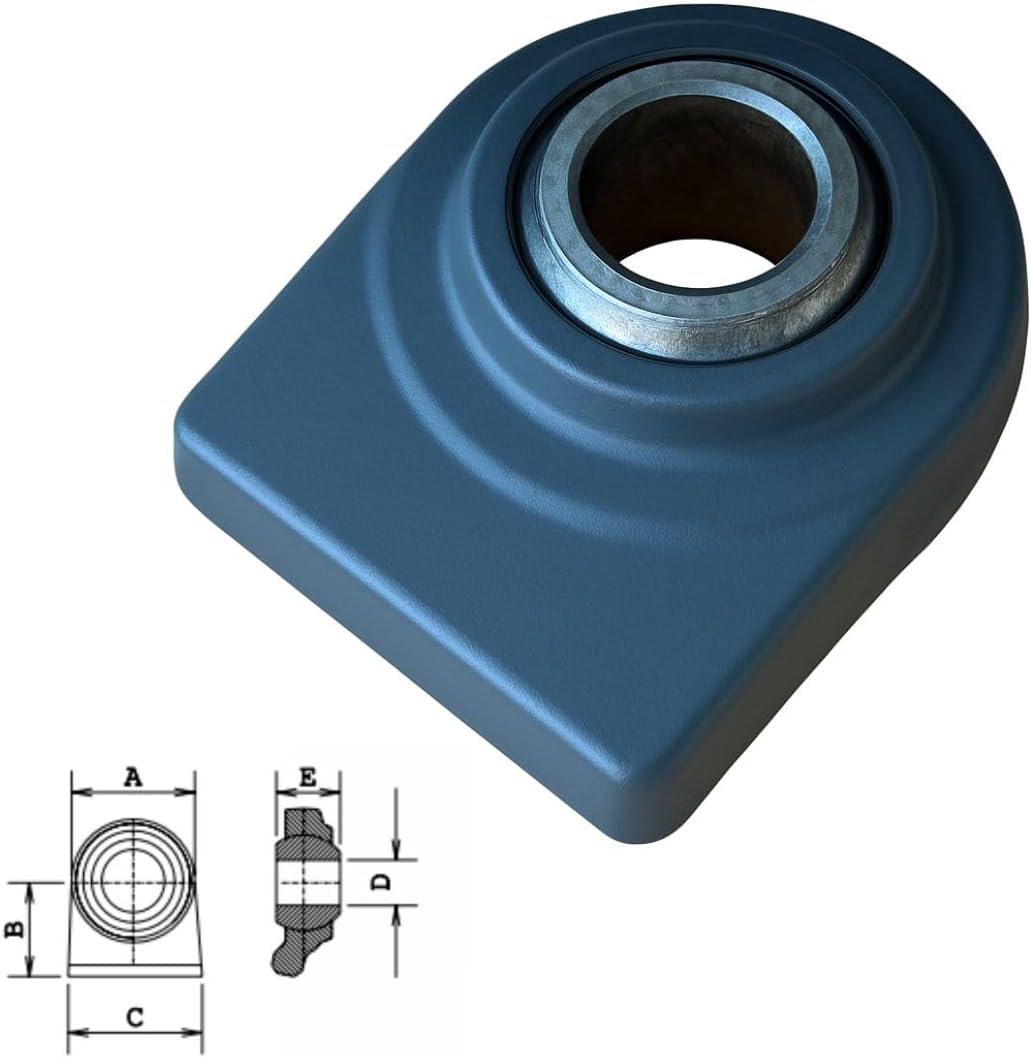 2x Unterlenker Anschweißenden – Anschweißauge aus Warmschmiedestahl für Traktoren