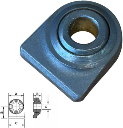2x Unterlenker Anschweißenden – Anschweißauge aus Warmschmiedestahl für Traktoren