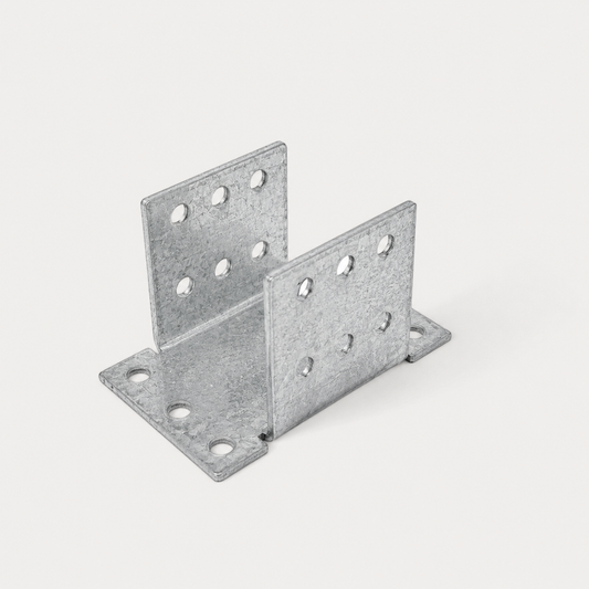 Supports de poteaux de 4 mm d'épaisseur en acier noir
