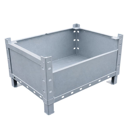 Industrie Stahlbox 800x600x500 mm | 2000 kg | 5-fach stapelbar | feuerverzinkt