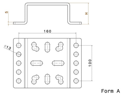 5 mm dicke Rollen-Adapterplatte
