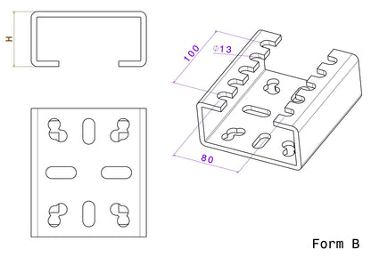 5 mm dicke Rollen-Adapterplatte