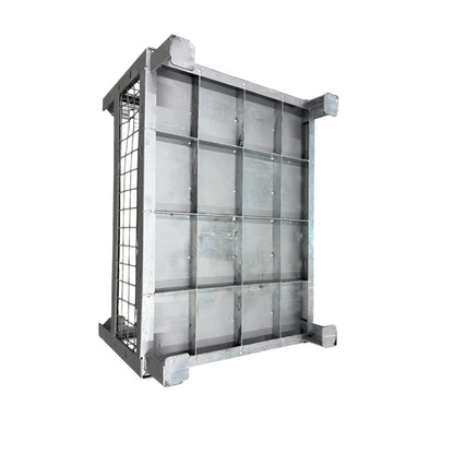 Gitterbox Sichtbox 800x600x500 mm | 650 kg Traglast | stapelbar 5-fach | verzinkt