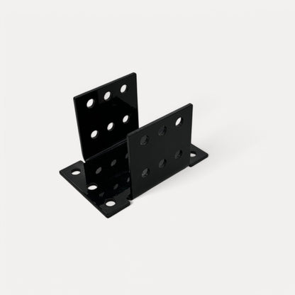 4 mm dicke Pfostenträger aus Stahl in schwarz