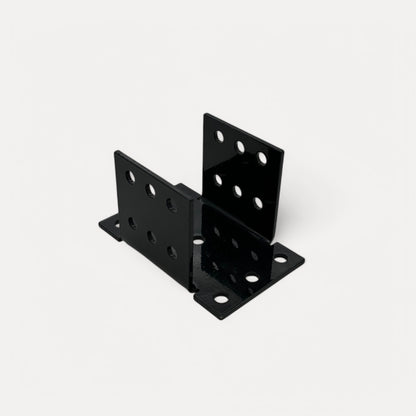 4 mm dicke Pfostenträger aus Stahl in schwarz