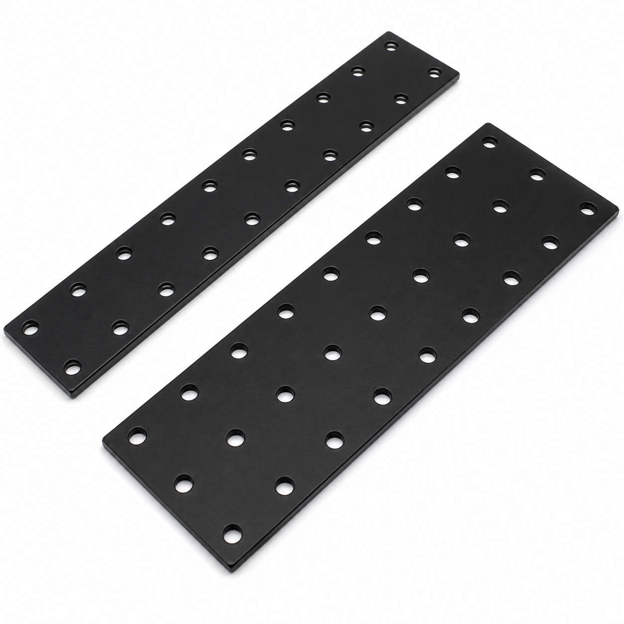 1x 3 mm Lochplatte Stahl schwarz Ø 11,5 mm – Flachverbinder