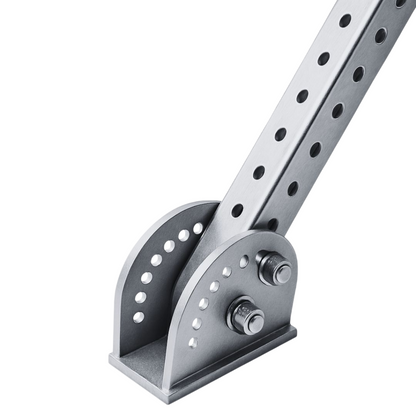 Échafaudage de support de quille de bateau à base pivotante réglable avec profil carré galvanisé 