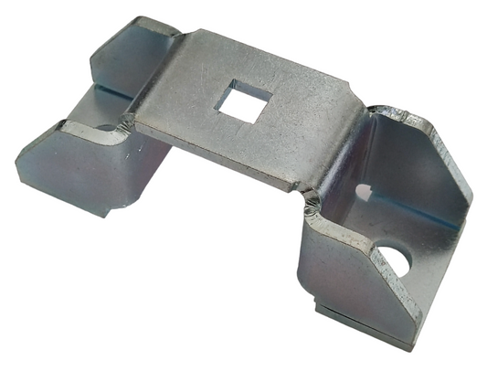 4 und 5 mm Dicke Schwerlast Quadratrohrschellen Stahl verzinkt