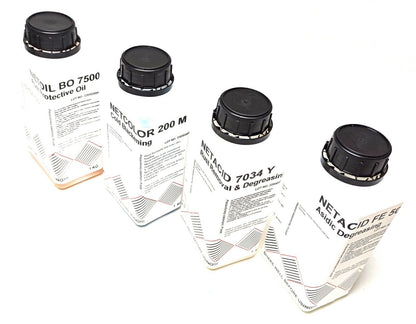 Coffret de brunissage à froid et par immersion (4x 1000 ml)