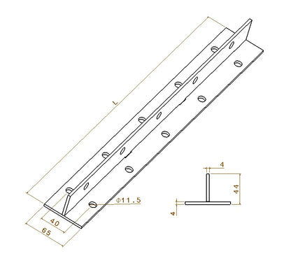 T-Profil Stahl feuerverzinkt
