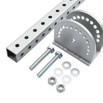 Échafaudage de support de quille de bateau à base pivotante réglable avec profil carré galvanisé 