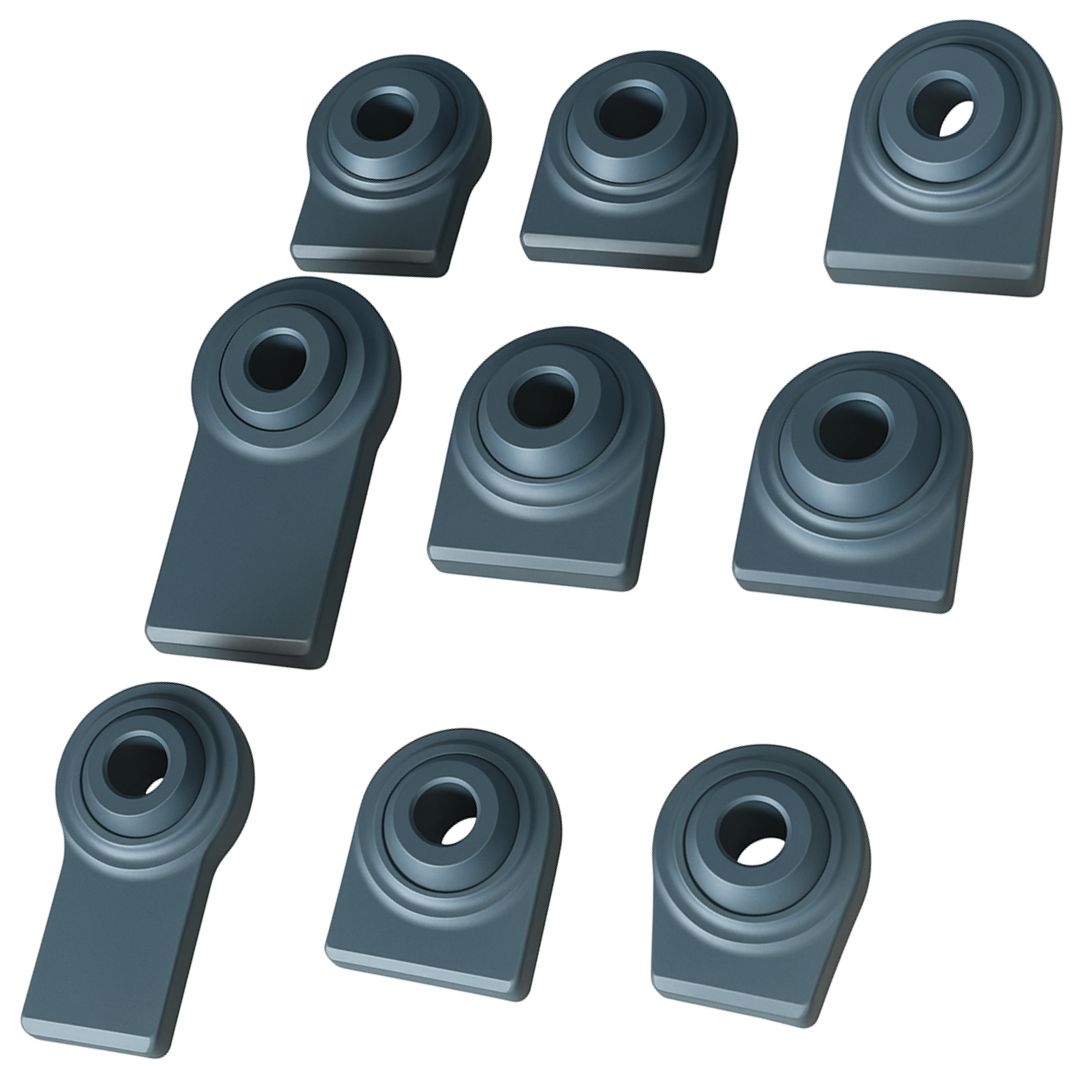 2x Unterlenker Anschweißenden – Anschweißauge aus Warmschmiedestahl für Traktoren