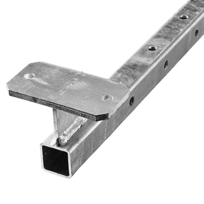 40x40 mm Vierkantprofil Stahl feuerverzinkt, Balkon Zaunsäule Geländerpfosten