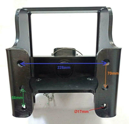 Attelage de remorque de tracteur réglable en hauteur
