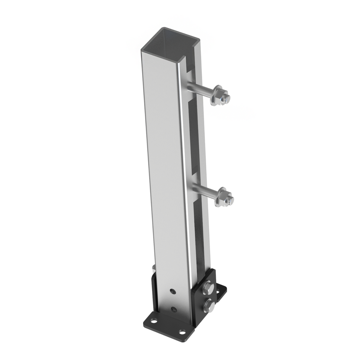 EMPULA Stahl Einfassprofil C-Profil 50x50x3 Mm – Für Balkonsäule, Verzinkt