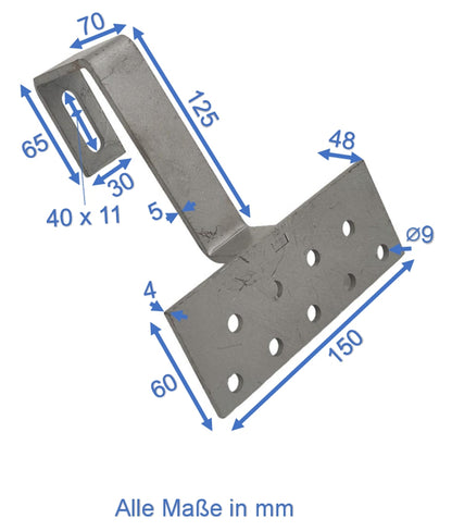 PV Dachhaken Solarmodul, Solarpanel, Photovoltaikanlagen Teile