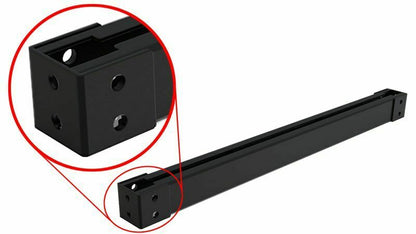 Rail en acier profilé en C de 3 mm d'épaisseur adapté aux colonnes de balcon et aux mâts de voile d'ombrage