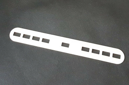 2x Edelstahl poliert Lochplatte