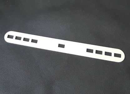 2x Edelstahl poliert Lochplatte